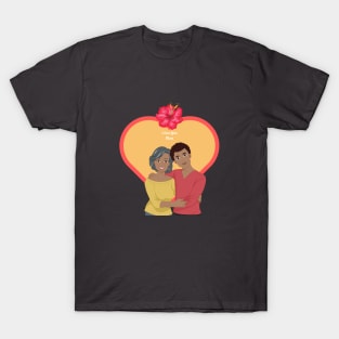 Adult Child an Mother, African American/Black T-Shirt